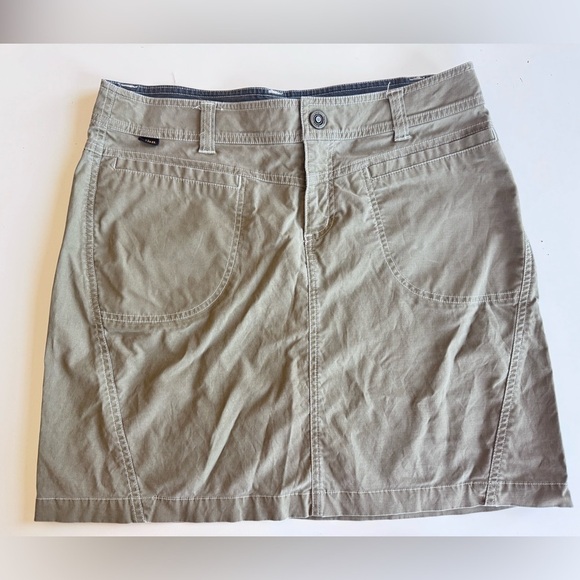 Kuhl Dresses & Skirts - KUHL TAUPE BROWN POCKETS OUTDOOR SKIRT WOMEN’S SIZE 6